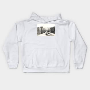 old winter road Kids Hoodie